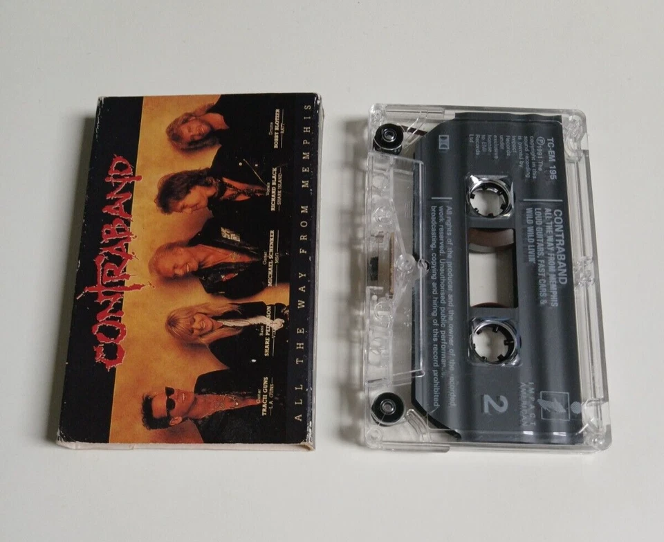 CONTRABAND ALL THE WAY FROM MEMPHIS CASSETTE TAPE SINGLE RATT VIXEN EMI 1991 - Image 1 of 1