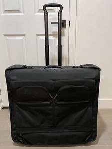 TUMI Alpha Large Extended Stay 2 Wheel Garment Bag Ballistic Black - Picture 1 of 20