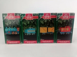 Adorno Hallmark-1992-Colección Navidad Sky Line-Juego de trenes Sky Line completo - Imagen 1 de 12