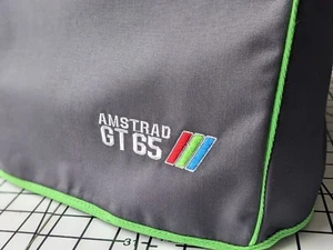 AMSTRAD MONITOR GT65 - Staubschutz - Graphitgrau Baumwollcanvas - Bild 1 von 4
