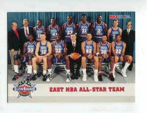 1993-94 Hoops #281 East All-Star Team Photo Dumars/Pippen/Ewing/ Michael Jordan+ - Picture 1 of 1