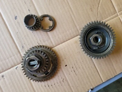 1986 Yamaha TT350 OEM PRIMARY crank GEAR & harmonic Balancer GEAR complete  - Image 1 of 2