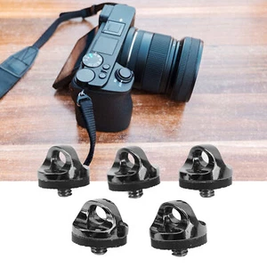 5pcs UNC 1/4 20 filettatura fotocamera cinghia da collo vite supporto sgancio rapido piastra LIF - Foto 1 di 11