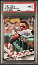 2017 Topps 287 Aaron Judge Leaning On Railing SP Rookie RC PSA 10 GEM MINT !