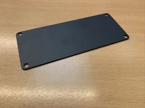Black Aluminium End Panel for Hammond 1455Q1601BK 1455Q22201BK Plate Bracket - Picture 1 of 2