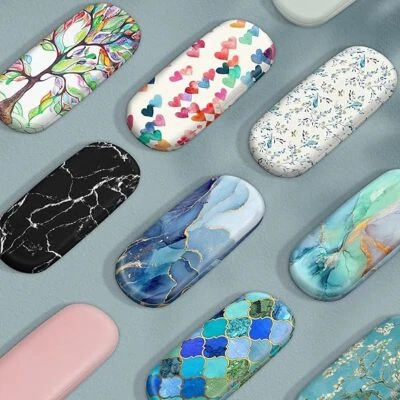 Hard Shell Eyeglasses Case Glasses Cover Eyeglass Holder Box with Cleaning Cloth - Image 1 of 4