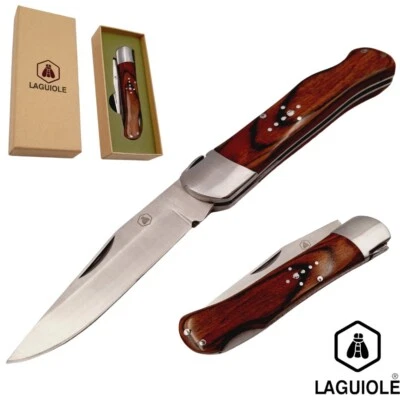 Coltello pieghevole da tasca Laguiole Coltellino da collezione tascabile acciaio