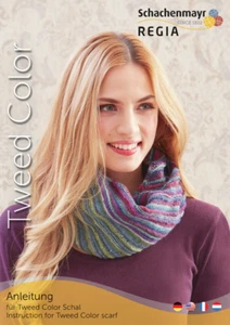 INFINITY SCARF KNITTING PATTERN - Chunky Aran Double Knit & 4 ply wool REGIA - Picture 1 of 5