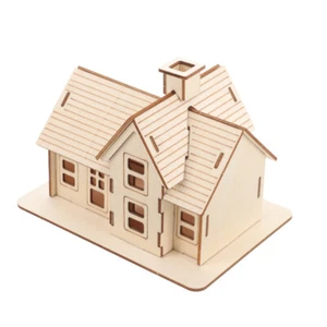 Wooden Model Cottage Engine Kits for Adults Mini Greenhouse Dollhouse - Picture 1 of 12