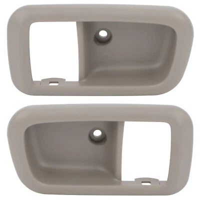 For Ford E-350 Super Duty Gray Rear Left Right Side Interior Door Handle Trim x2 Foto 1 de 4