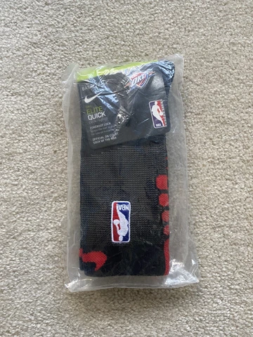 Oklahoma City Thunder City Edition NBA Nike Elite Crew Socks - Large NEW Cover