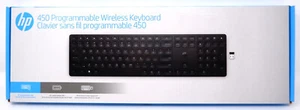 GENUINE HP 450 PROGRAMMABLE WIRELESS KEYBOARD 4R177AA#ABA - NEW! - Picture 1 of 1