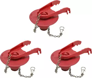 Universal Water-Saving Toilet Flapper for 2-Inch Flush Valves, 3 Pack - Picture 1 of 12