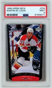 1998-99 Upper Deck #234 MARTIN ST. LOUIS RC Rookie PSA 9 Mint Calgary Flames HOF - Picture 1 of 2