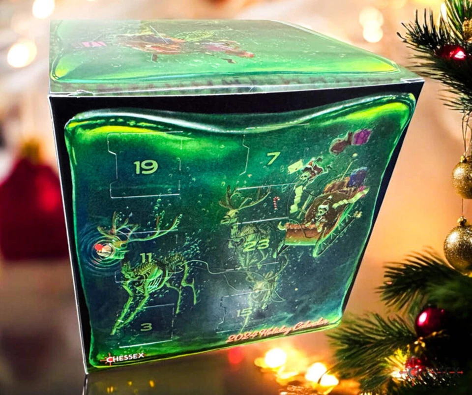 Chessex 2024 Holiday Advent Calendar Polyhedral Dice Sets CHX 19001 TTRPG Die