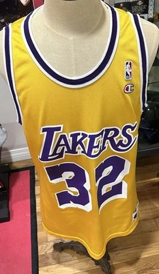 Camiseta deportiva vintage de baloncesto Magic Johnson de los Lakers de la NBA de los años 90 para hombre 48 Foto 1 de 4