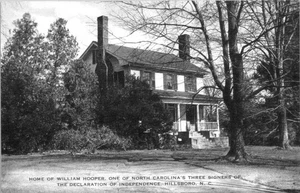 Original 1900er North Carolina s/w Postkarten (2): Hillsboro NC, Chimney Rock MTN - Bild 1 von 4