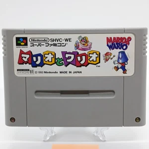 Super Famicom MARIO AND to WARIO Nintendo Cartridge Only Japan SHVC-WE - Picture 1 of 4