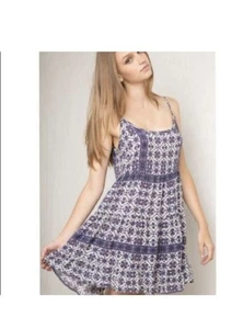 Abito Brandy Melville piccolo stampa floreale giada senza schienale floreale boho cottagecore - Foto 1 di 11