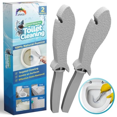 PACK de 2 piedras pómez para limpieza de inodoros | Piedra pómez de inodoro con mango | Foto 1 de 4