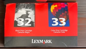 Genuine Lexmark 32/33 2-Pack Standard Capacity - Black/Multicolor Ink Cartridges - Picture 1 of 2