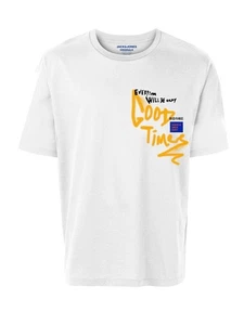 JACK&JONES Herren T-Shirt Weiß JORURBANS TEE SS CREW NECK KA FT - Picture 1 of 2