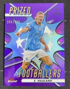 Erling Haaland 2022-23 Topps Finest UEFA Prized Footballers Purple /299 #PF-15 - Picture 1 of 2