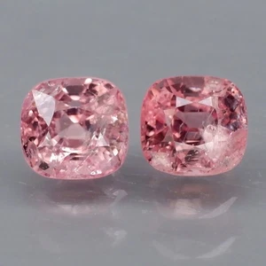 Kissen 6x5,5 mm.PAAR Hinzende Farbe Natur Rosa Spinell Myanmar 2 Stück/2,77Ct. - Bild 1 von 6