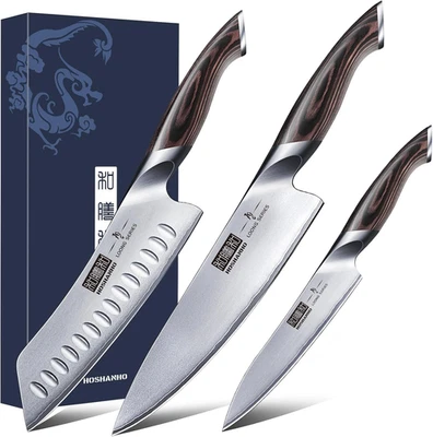 Set Di Coltelli Da Cucina, Set Di Coltelli Con Acciaio Inossidabile, Coltello Da - Immagine 1 di 4