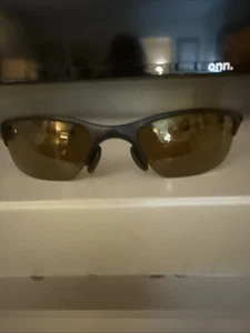 Gafas de sol Oakley Half Wire carbono oscuro/dorado iridio AUTÉNTICAS RARAS cuadradas - Imagen 1 de 22
