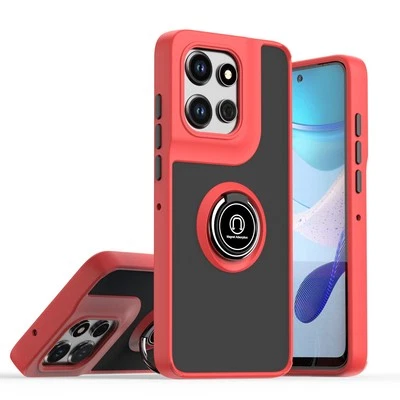 For Motorola Edge 50 Neo, Hybrid Armor Ring Holder Stand Magnetic Case Cover - Image 1 of 4