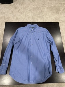 Vintage Polo Ralph Lauren blaues Hemd Größe: 16 34/35 Dead Stock Yarmouth - Bild 1 von 10