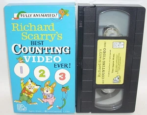 Richard Scarry's Best COUNTING VIDEO Ever! ( VHS, 1989 ) Side Loader Box - Picture 1 of 18