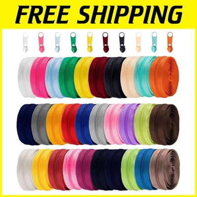 90 Yards Sewing Zippers Bulk - 30 Colors - Image 1 of 4