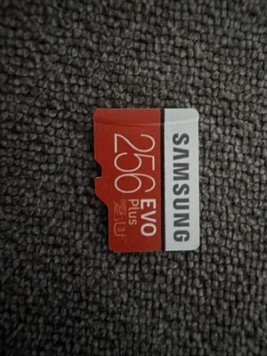 Samsung EVO Plus 256GB microSDXC Card – UHS-I U3 – Genuine – Fully Working - Image 1 of 2