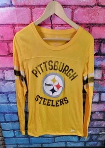 NFL Victoria's Secret PINK 5th & Ocean Pittsburgh Steelers T-Shirt Women's Large - Picture 1 of 5