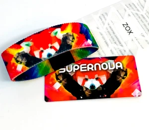 ZOX **SUPERNOVA** Silver Strap band w/Card Choose Size NIP RED PANDA - Picture 1 of 3