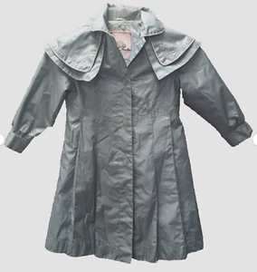 Kids Girls Sz 4 Dress Coat Easter Jacket Blue 4T Embroidered New F.W. Fischer - Picture 1 of 8