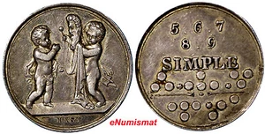 Germany Brandenburg-Prussia,Friedrich Wilhelm III "SIMPLE" Silver Token 25mm(01) - Picture 1 of 3