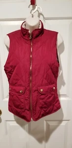Chaleco Reversible Love Tree Borgoña Sherpa Talla Pequeña Nuevo con Etiquetas - Imagen 1 de 10