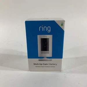 New Ring Stick Up Cam Indoor Outdoor Camera White 8SC1S9-WEN0 - Picture 1 of 6