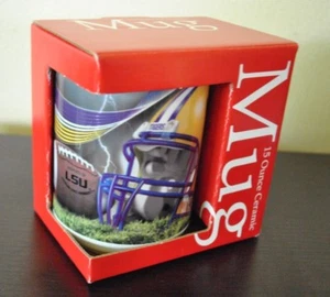 New LSU Tigers MUG College Sports EDITION Collectable 15oz THERMO-SERV USA RARE - Picture 1 of 3