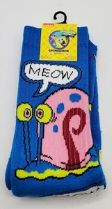 Licensed Nickelodeon SpongeBob SquarePants Gary Snail Meow Socks 6-12 Official - Picture 1 of 5