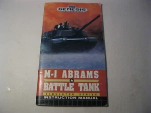 M-1 Abrams Battle Tank Sega Genesis instruction manual only - Picture 1 of 2