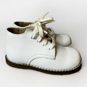 Footmates Baby Boy Shoe 6 Toddler White Patent Leather Church Walking Retro - Picture 1 of 8