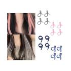 4x Hanging Ear Dye Wig Hair Daily Hairpiece Versatile for Women Girls Highlight