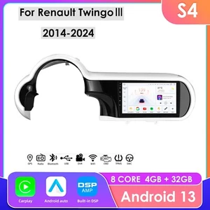 Per Renault Twingo III 2014-2024 Android 14 Radio GPSNavi Carplay WIFI DSP BT5.0 - Foto 1 di 24