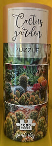 NEW Pink Sky “Cactus Garden” Puzzle 1000 pieces Sealed 19x26 Succulents Relaxing