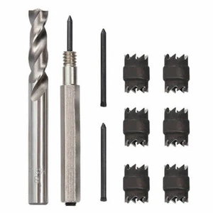 10Pcs Double Sided 3/8" Spot Weld Cutter HSS Drill Bit Remover Welder Tool Kit - Picture 1 of 9