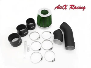 AirX Racing Coat Black-Green For 2PC 99-00 Cadillac Escalade 5.7L V8 Air Intake - Picture 1 of 3